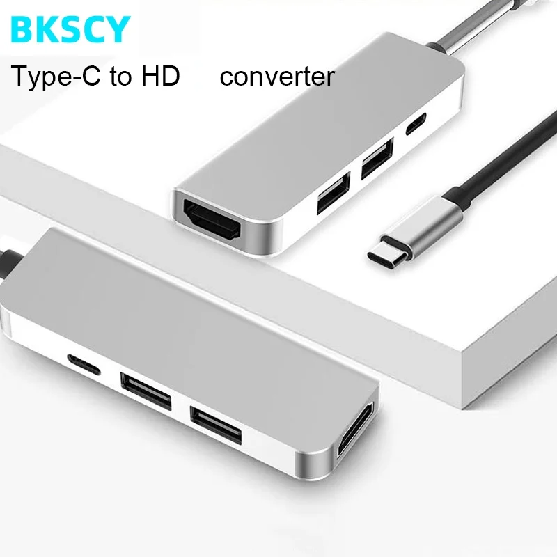 Док-станция BKSCY типа C адаптер HDMI совместимый с Thunderbolt 3 для MacBook Samsung Galaxy S9 Huawei P20Type