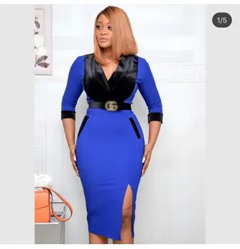 

Elegant Dashiki Dress Midi Belt Office Ladies Slim African Bazin Muslim Abaya Maxi Robe Gowns Sexy Evening Party Djellaba