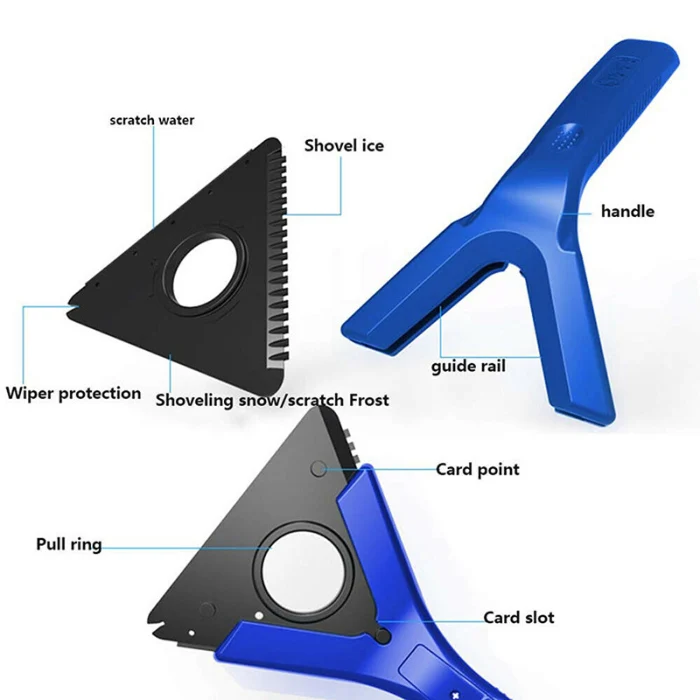 Лобовое стекло автомобиля Ices удаления снега скребок Инструмент удаление лопатка портативный разморозки C66