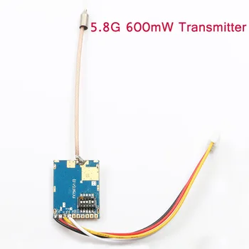 

1PCS 5.8G 600mW Transmitter Wireless Audio and Video Transmission Module with Dial Switch 3.7V-5V for RC FPV Micro Drone