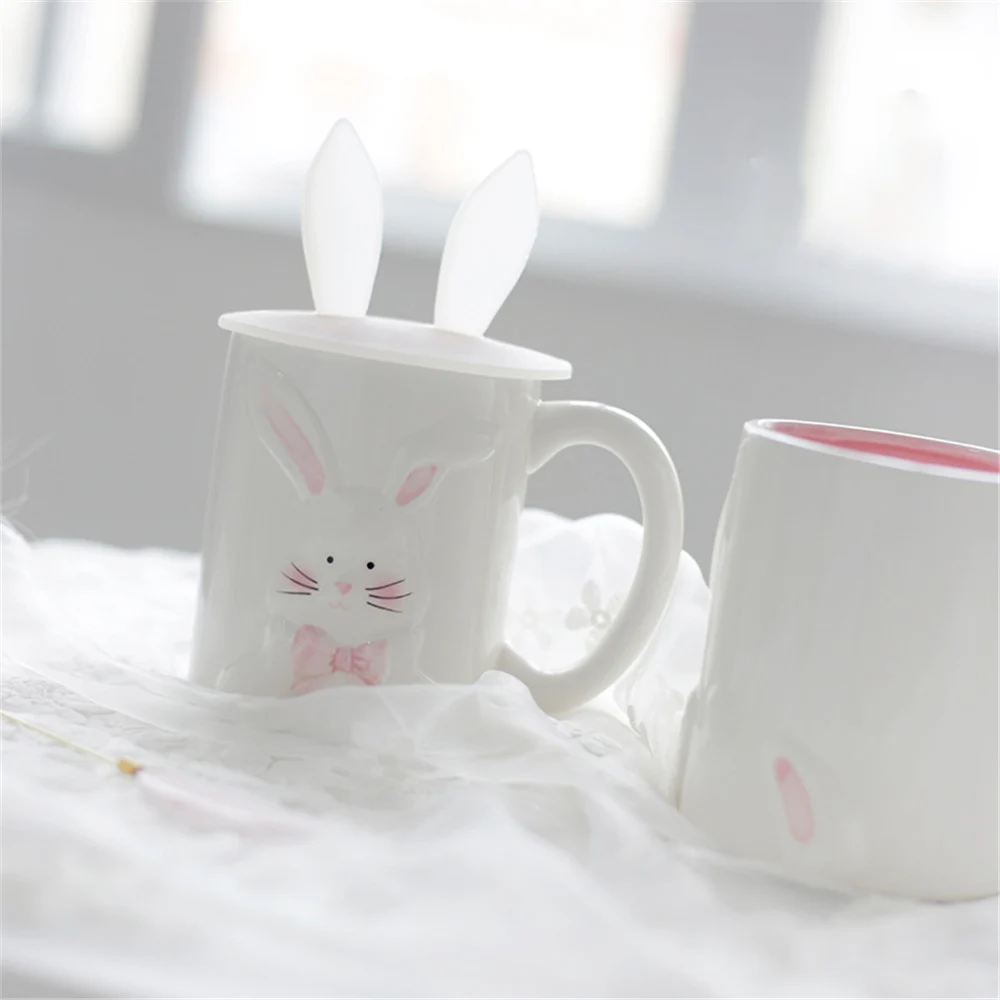 Cute Rabbit керамическая кофейная кружка кофейные чашки для чая с молоком творческая