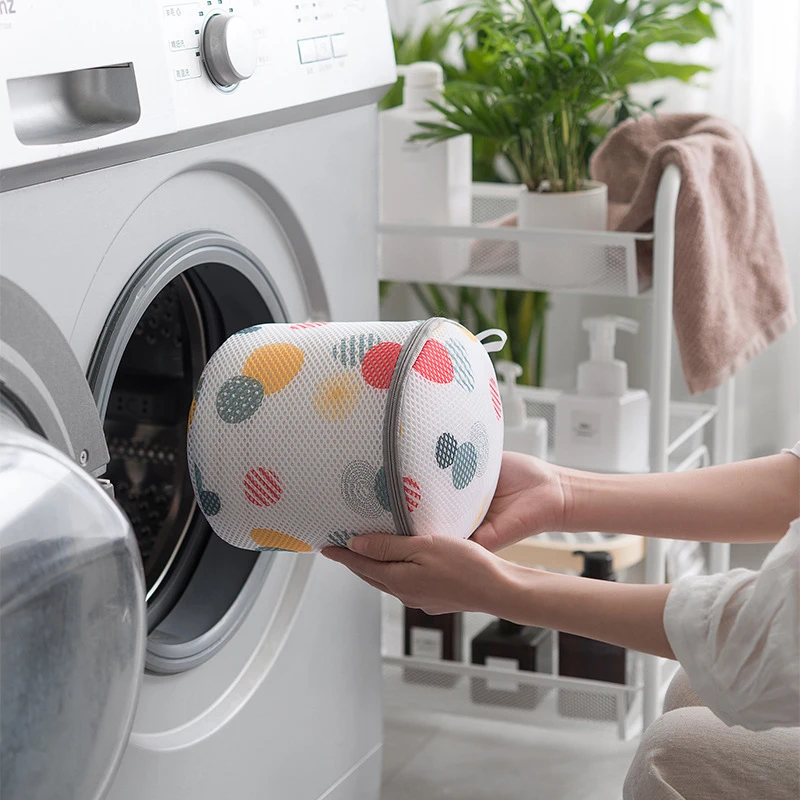 6 Size Laundry Bag Washing Net Bag Travel Storage Bag Socks Bra Underwear Laundry Care Zipper Home Use For Washing Machine