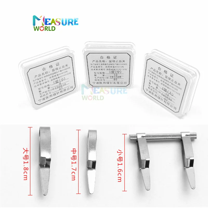 Hemostatic Clip Hemostatic clip arterial venous clamp small blood vessel clip pet experiment closed device temporary blocking clamp Surgery Tool
