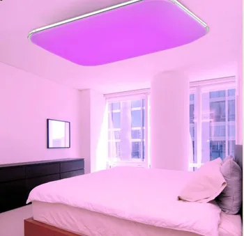 

NEW Modern LED Ceiling Light With 2.4G RF Remote Group Controlled Dimmable Color Changing Lamp For Livingroom Bedroom