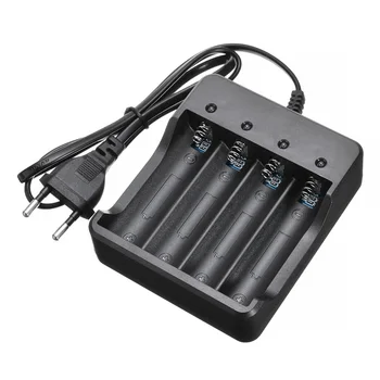

4 Slots 4.2V Intelligent Battery Charger 18650 Lithium Batteries Charger with Cord 18650 lithium-ion Rechargeable Battery