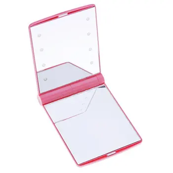 

Led Makeup Mirror With Light Makeup Mirror Luminous Mirror 8Led Folding Makeup Mirror Led Small Mirror