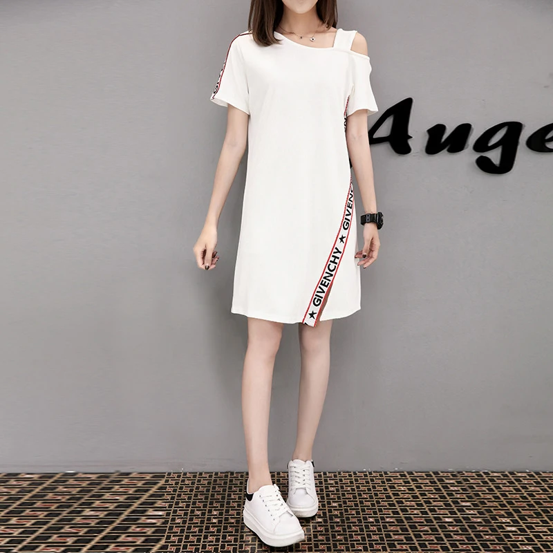 

Ladies Irregular Short Sleeve Skirt Ladies Dress Pure Color Jersey Stretch New Style Exquisite And Beautiful Skirt For 2021 Hot