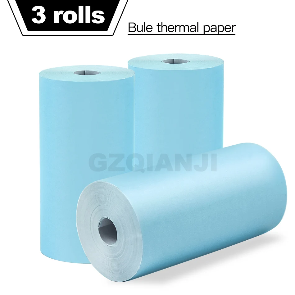 57 58*30 мм Тепловая Чековая цветная фотобумага для Peripage A6 A8 GZM5804 бумага ang P1 P2 Карманный миниатюрный bluetooth-принтер - Цвет: 3-Blue-Notes-Paper