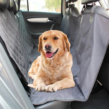 

Pet Car Seat Cover Pet Car Seat Protector with Safety Belt for Dogs Cats Waterproof Non-slip Pet Carrier Car Rear Back Seat Mat