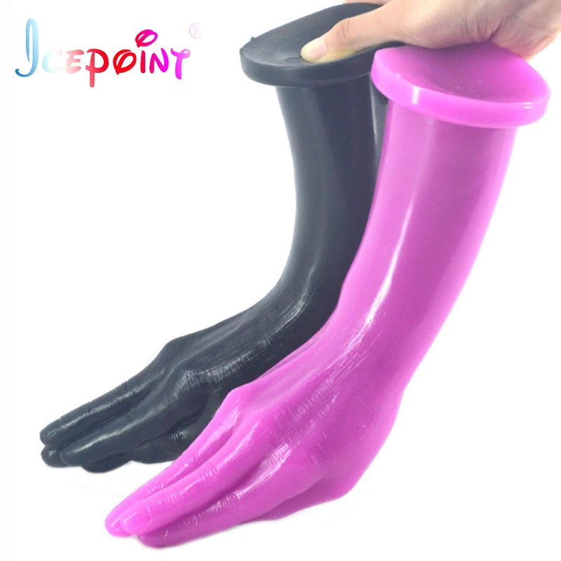 ICEPOINT Sex products fisting dildo anal plug suction big hand Anal stuffed butt plug large penis fist masturbate sex toys women