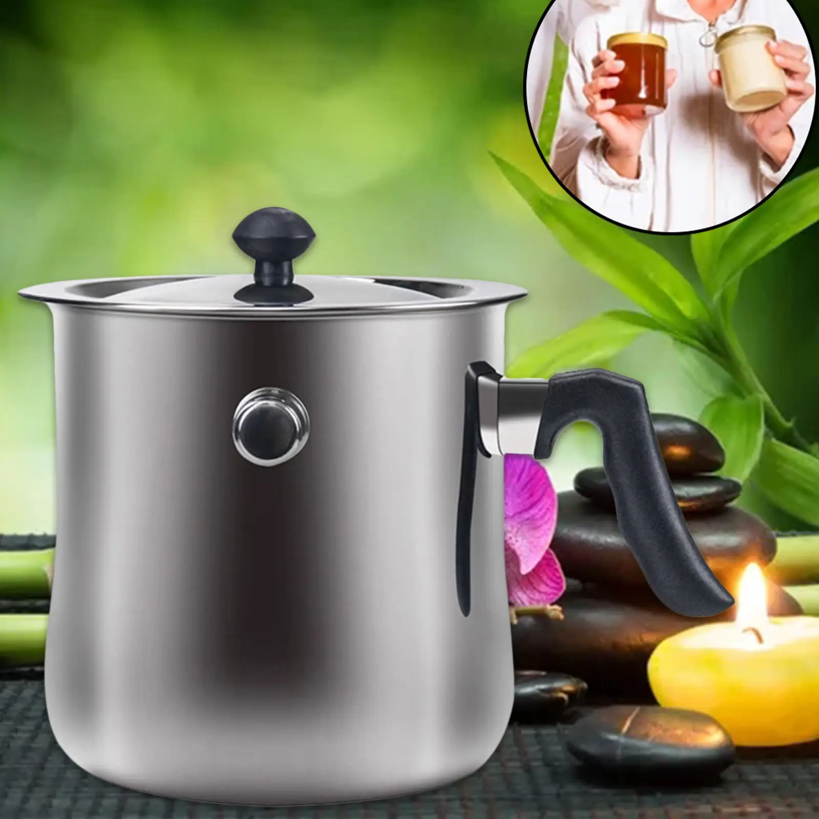 3L Wax Melting Pot Candle Pouring Jug W/ Heat-Resisting Handle Beeswax -  AliExpress