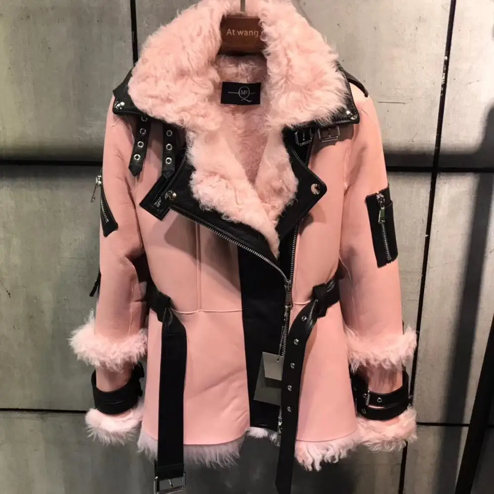 

Real Tuscany fur-in-one coat women winter 2020 new fashion Luxury high quality style jacket oversized