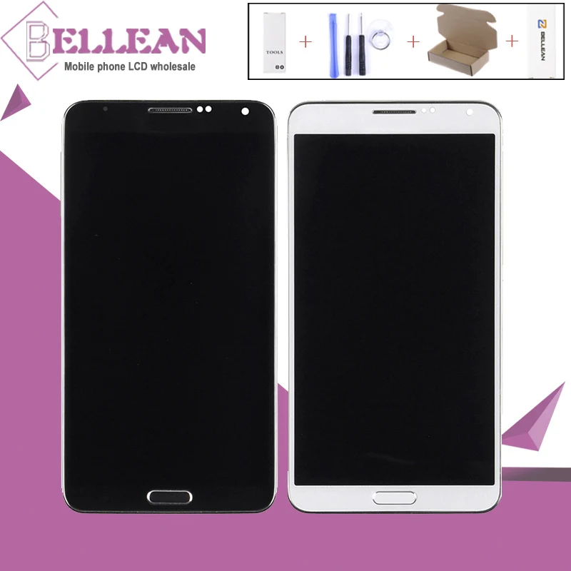 

HH Promotion 3G 4G For Samsung Galaxy Note 3 LCD N9005 N9000 Display With Touch Screen Digitizer Assembly With Frame