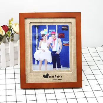 

Couple Group Photo Frame Solid Wood Carving Creative Hanging Wall Shadow Building Commemorates Wedding Dress Art Picture Frames
