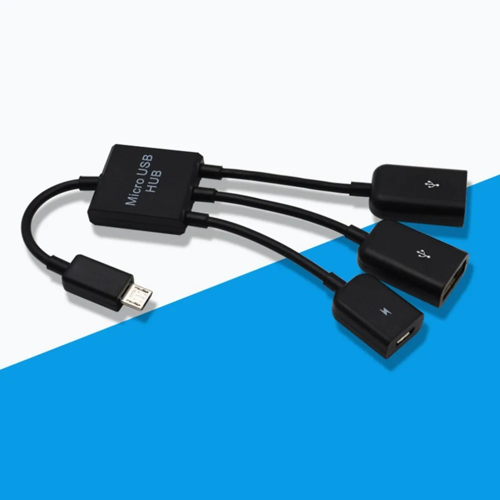 Кабель для передачи данных зарядный кабель type-C/Micro 3 в 1 USB C OTG Хост кабель концентратор Шнур адаптер разъем сплиттер