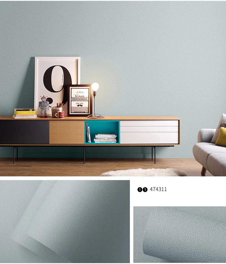 Pared Vinilo скандинавские однотонные обои для стен виниловые Серые Черные обои рулон для гостиной стены Papier Peint