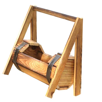 

Creative Chair Shaped Vase Wooden Flower Arrangement Tool Simple Style Flowerpot for Home Living Room Office