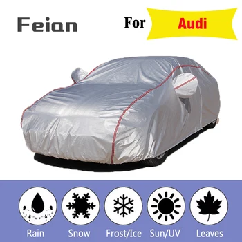 

car cover Oxford cloth waterproof Car clothes With side door Four seasons cover Reflective strips Hatchback sedan SUV for Audi