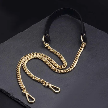 

Fashion Women Chain Handbag DIY Handle PU Leather Bag Strap Belts Buckle Shoulder Crossbody Messenger Bag Accessories Long Belts