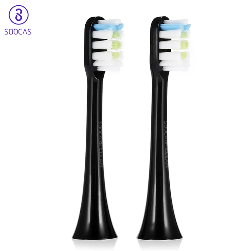 

2pcs Replacement Brush Heads For SOOCAS X3 Electric Toothbrush High Quality Bristle Brush 3D Solid Brush Heads For SOOCAS X3