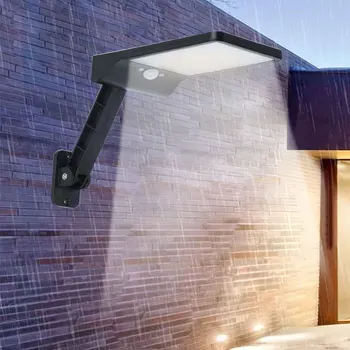 

Warehouse 3 Modes Motion Sensor Outdoor Street Solar Wall Light With Remote Control Yard Garden Waterproof Patio 48 50LED
