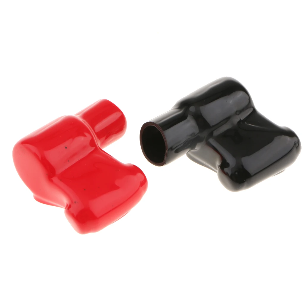 2 Pieces Soft Plastic Battery Terminal Boots Insulating Protector Covers Kit