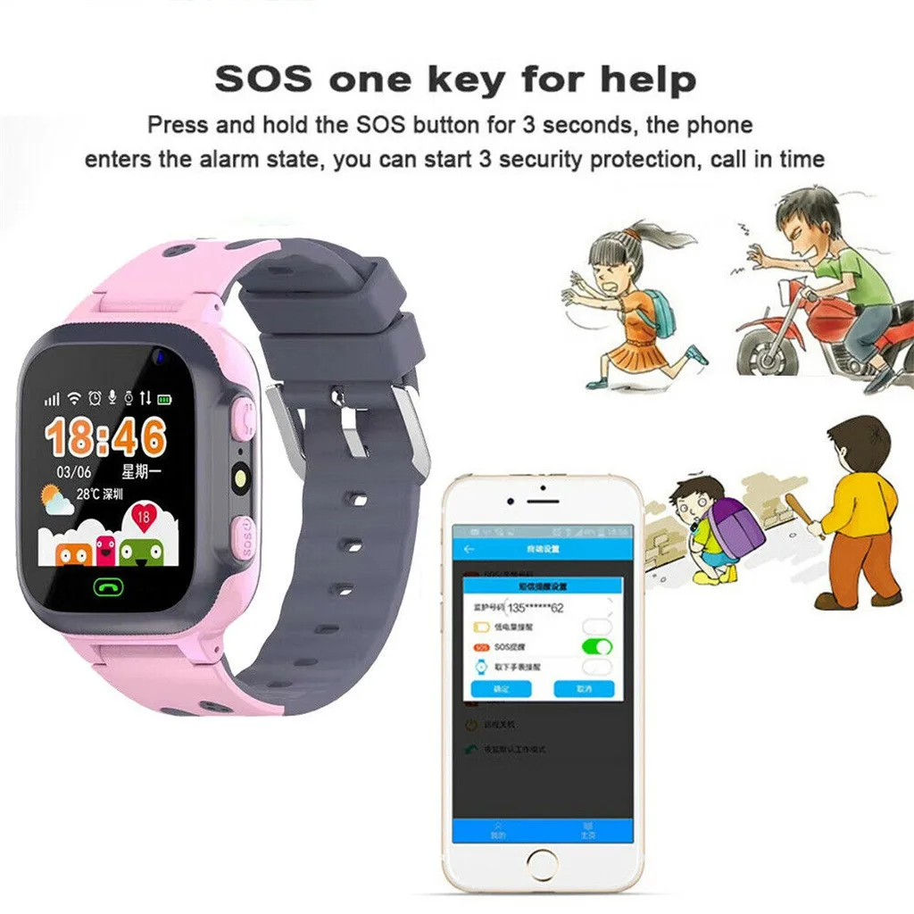  Smart Uhren Weihnachten Anti-verloren SmartWatch GPS-Tracker SOS Anruf GSM SIM Weihnachten Geschenk