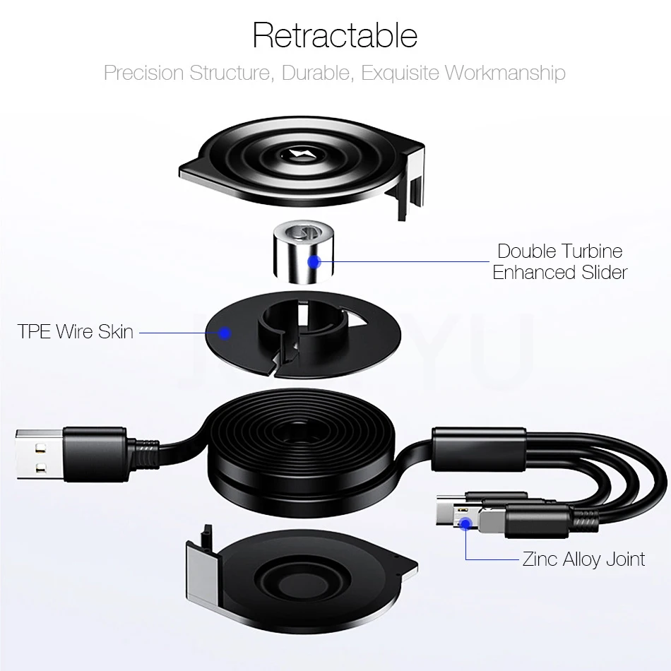 1,2 м 3 в 1 Выдвижной Micro USB для type-C кабель для iPhone X XS Быстрая Зарядка Синхронизация данных USB C кабель для huawei Xiaomi samsung
