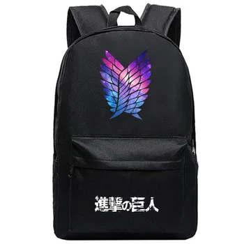 

Attack On Titan Student School Shoulder Bag Cosplay Backpack Teentage Travel Laptop Rucksack Gift Mochila