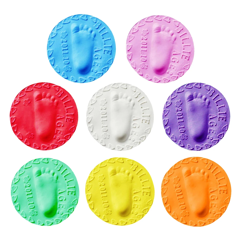 12 Colors Clay Imprint Kit For Newborn Babies Hand Print and Foot Print - Growth Record Gifts for Babies and Children 12 Colors Clay Imprint Kit For Newborn Babies Hand Print and Foot Print - Growth Record Gifts for Babies and Children