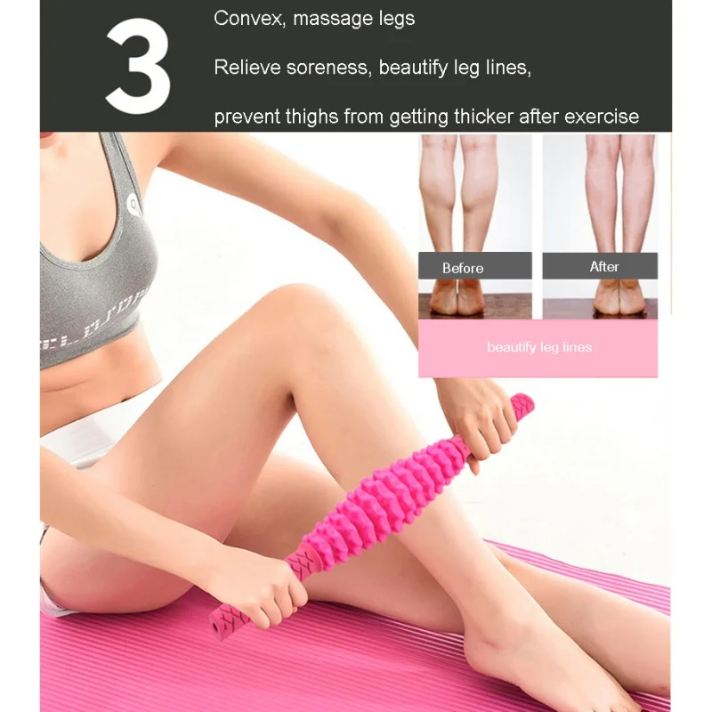Adjustable Muscle Roller Massage Stick For Athletes Body Massager Soreness Cramping Pain Tightness Relief Helps Legs Back hs