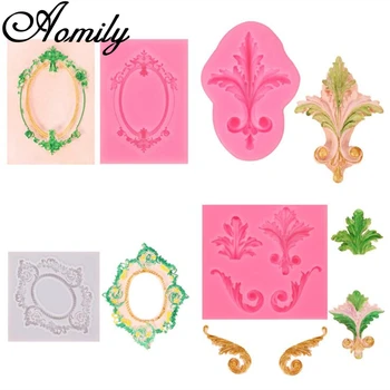 

Aomily Relief Silicone Cake Molds Pattern Fondant Cake Molds Sugar Chocolate Mold Cake Decorating Tools Baking Tools for Cakes