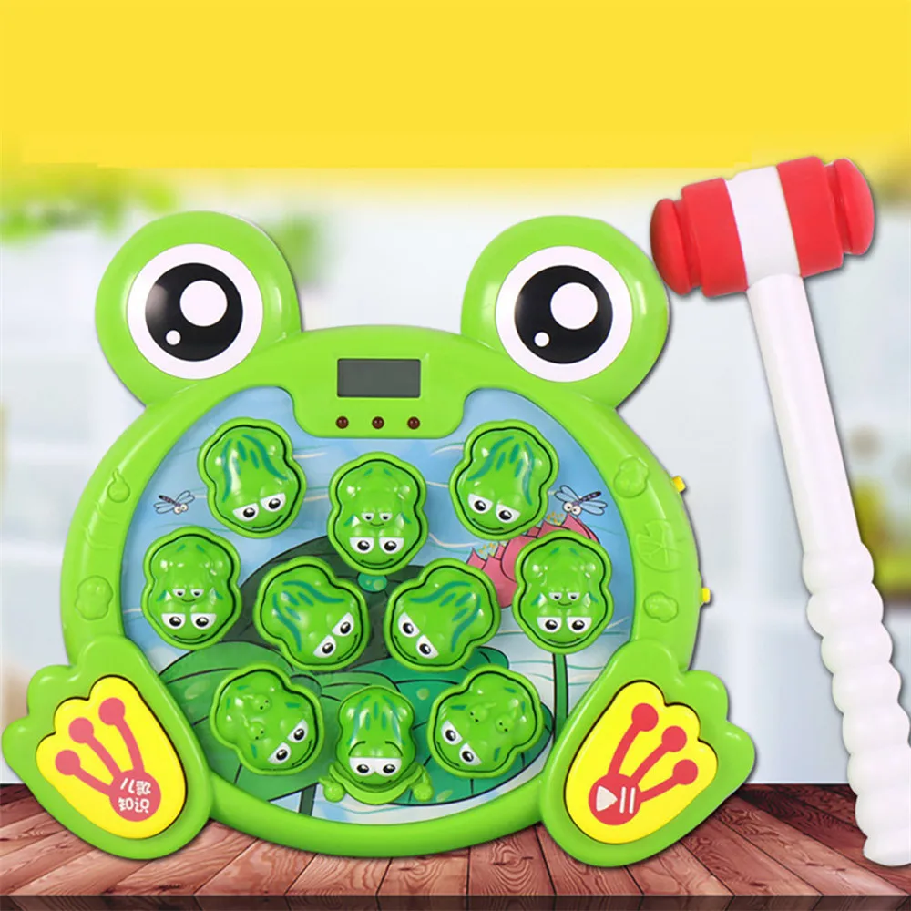 Whack lambate Frog Attack Hit электронная детская звуковая игрушка интерактивная The хомяк +
