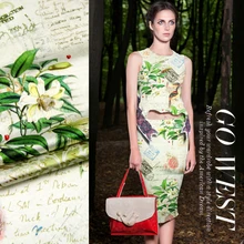 118 см широкий шелковый стрейч метр атласной ткани 19 мм цифровой струйный китайский шелк ткань спандекс натуральный шелк ткань оптом ткань