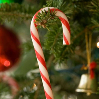 

Ornaments Candy Cane Red & green Kids Home 12pcs Christmas PVC 15cm Xmas