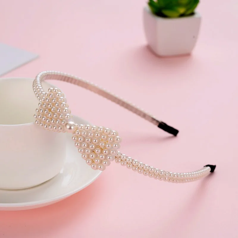 

New Elastic Headwear Magic Headbands Baby Cute Girls Pearl Design Headband Headwear Apparel Photography Prop Party Gift