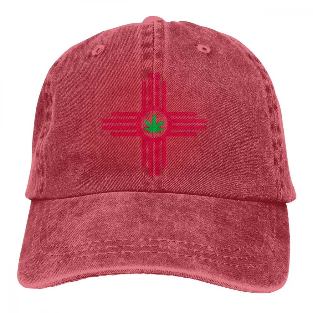 Zia лист сорняков новая Мехико Casquette черные унисекс Мужские Женские джинсовые бейсболка с ремешком кепки Регулируемая Гольф папа шляпа