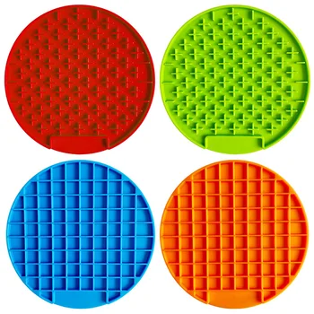 

Easy Clean Bathing Pet Lick Mat Grooming Distraction Feeding Anti Slip Home Multifunction Suction Cup Wall Mouted Soft Non Toxic