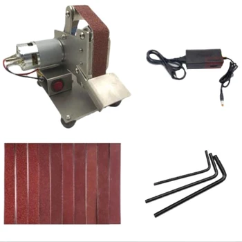 

US Plug Small Belt Machine DIY Polishing Machine Grinding Machine Fixed Angle Grinding Machine Desktop Blade