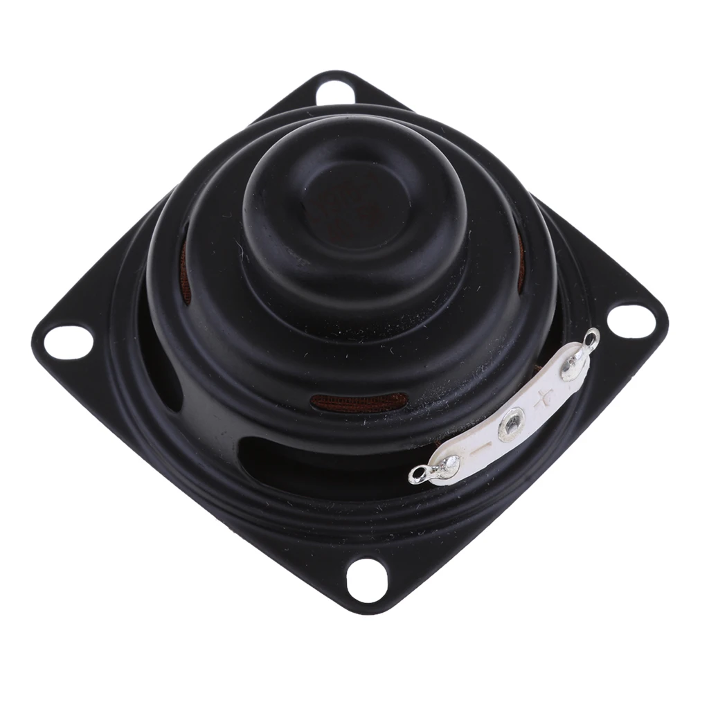 52mm 4Ohm 5W Full Range Audio Speaker Square Loudspeaker 16 Coil Rubber Side