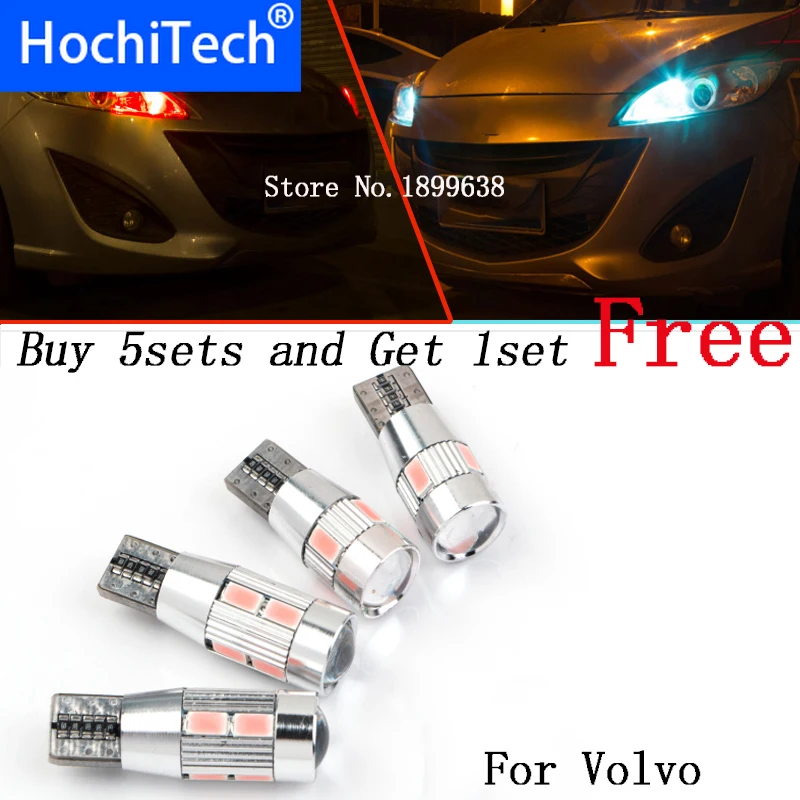 

1pc safe No error T10 light 194 W5W high brightness LED Canbus For Volvo XC60 C90 V50 V60 70 C30 C70 S40 S60 S80