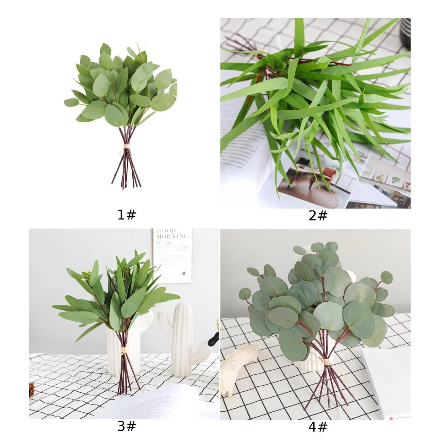 Для дома комнаты офиса Декор Искусственный эвкалипт поддельные растения букет