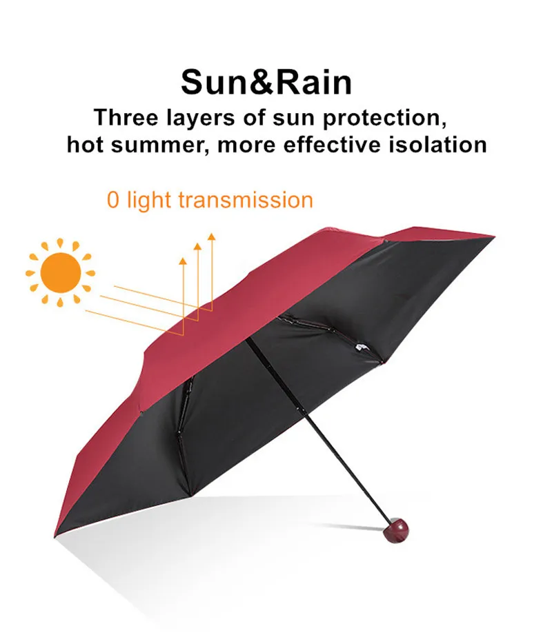 DMBRELLA, новинка, креативная капсула, маленький зонт, портативный, мини, Одноцветный, карманный, анти-УФ, Сверхлегкий, складной, для путешествий, зонты DM005