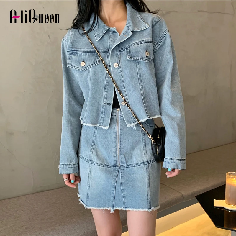 denim suit jacket womens