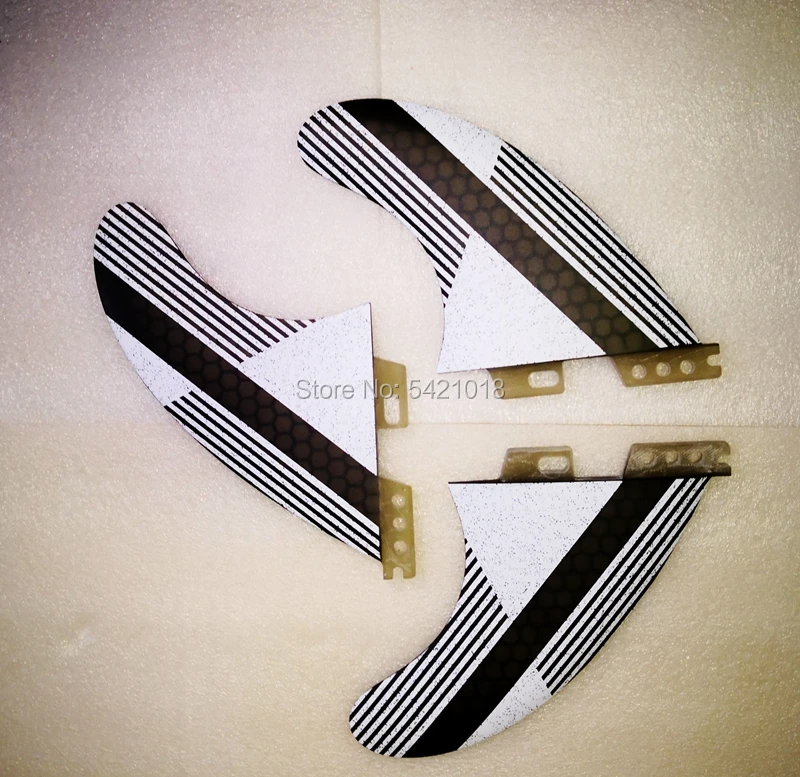 white Surf Fin FC II Tri set Surfboard Fins G5 M Popular | Спорт и развлечения
