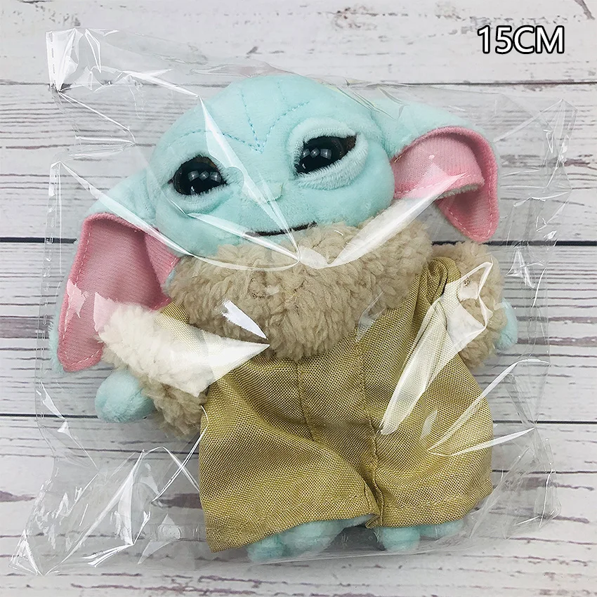 New 11-34cm baby yoda plush Spot Toy Master Yoda Plush Pendants Soft Stuffed Animals Dolls Keychains birthday gift for kid child