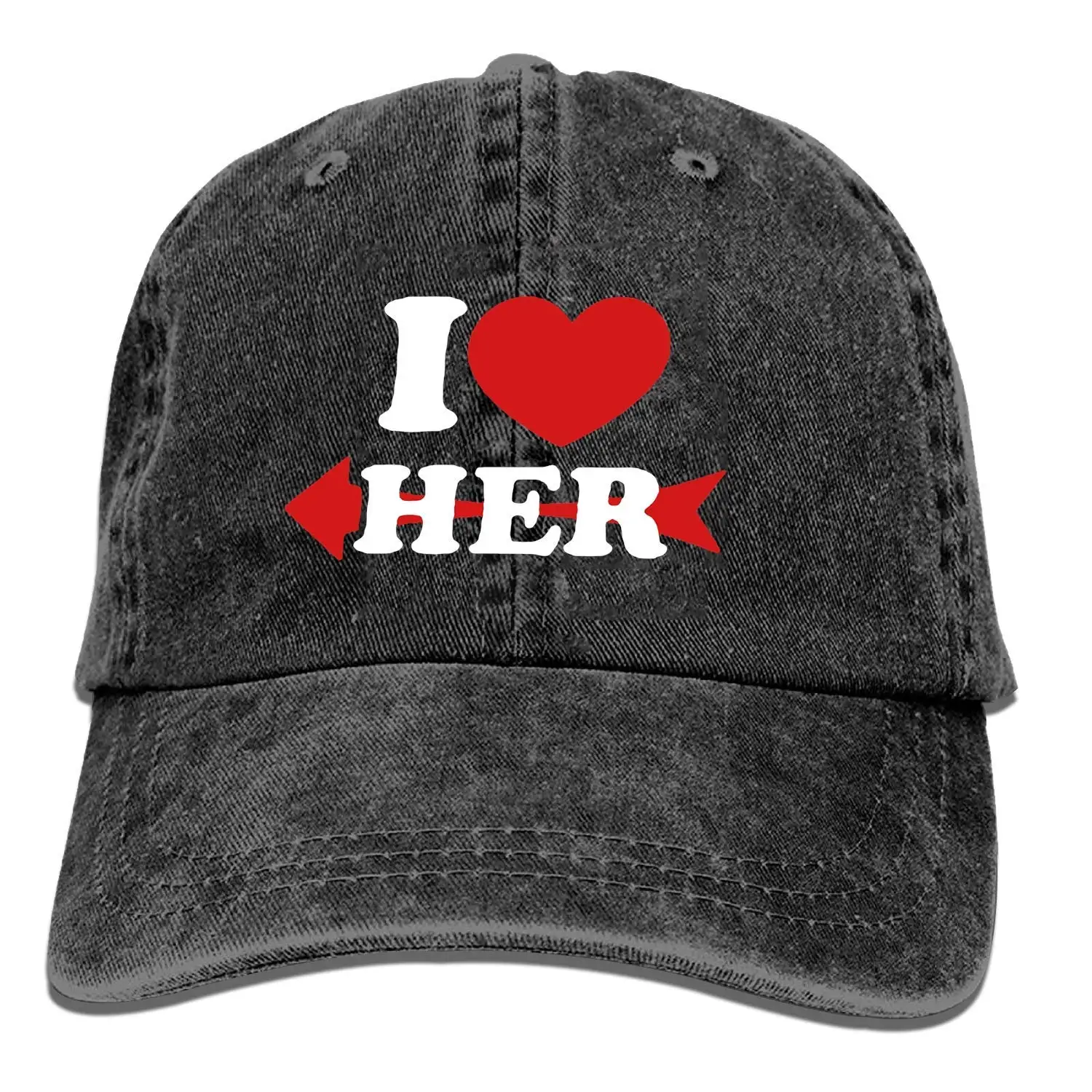 Бейсбольная кепка s для мужчин и женщин-пара Love HER Спортивная Кепка регулируемая бейсболка Ковбой шляпа