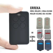 Erreka irris roller sol vega controle remoto duplicador 433.92mhz 868mhz erreka garagem código de rolamento remoto