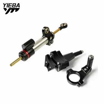 

CNC Motorcycle Adjustable Steering Stabilizer Damper steer Mounting Bracket Kit motocross For kawasaki ninja 400 2018-2019