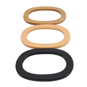 

2 Pieces Of Wood Bag Handle Wooden Obag Purse Frame Hanger Bag Parts Handles 17*11.5cm DIY Handbag Accessories
